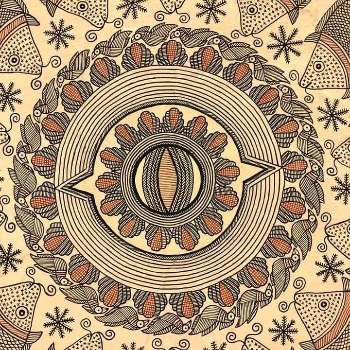 TeamMithilaRajy's tweet image. ♥️ Mithila panting art work ❤️ #viralpost #Mithila #panting