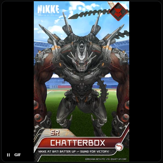 PPullPixelPNG's tweet photo. @NIKKE_en I did it 5 times and got this guy twice. So he's love more than other... #NIKKE #NIKKEATBAT #NIKKECOLLECTION https://t.co/viOP4OAk0A