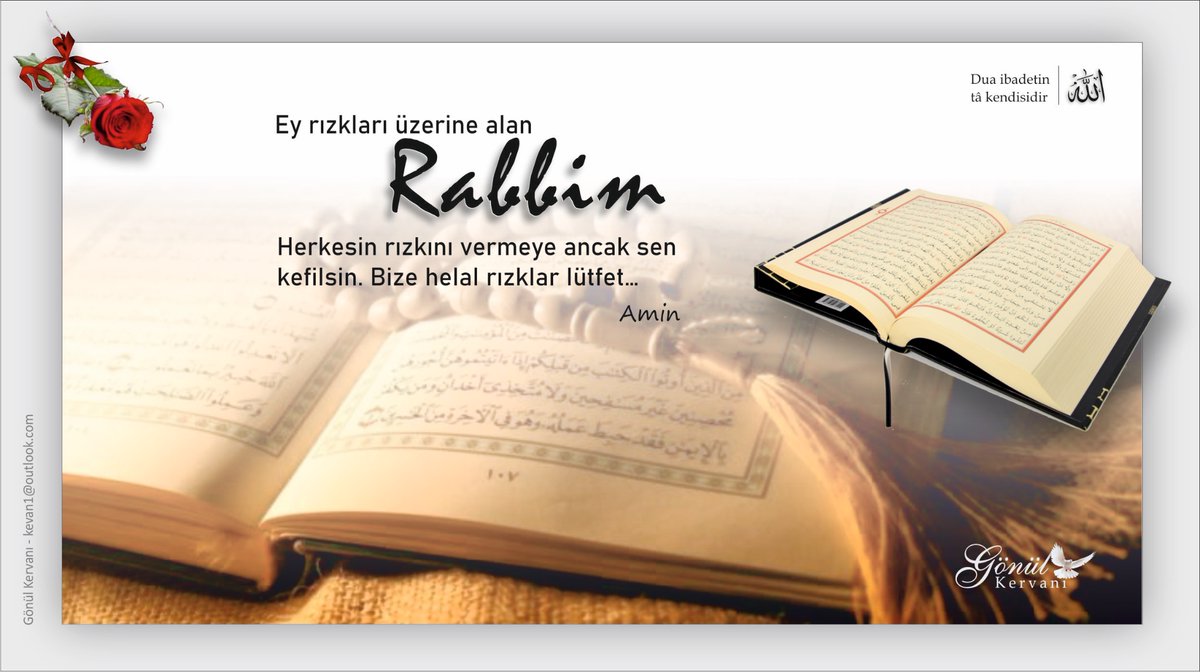 Ey rızıkları üzerine alan Rabbim; Herkesin rızkını vermeye ancak sen kefilsin, bize helal rızıklar lütfet… amin 🕊️