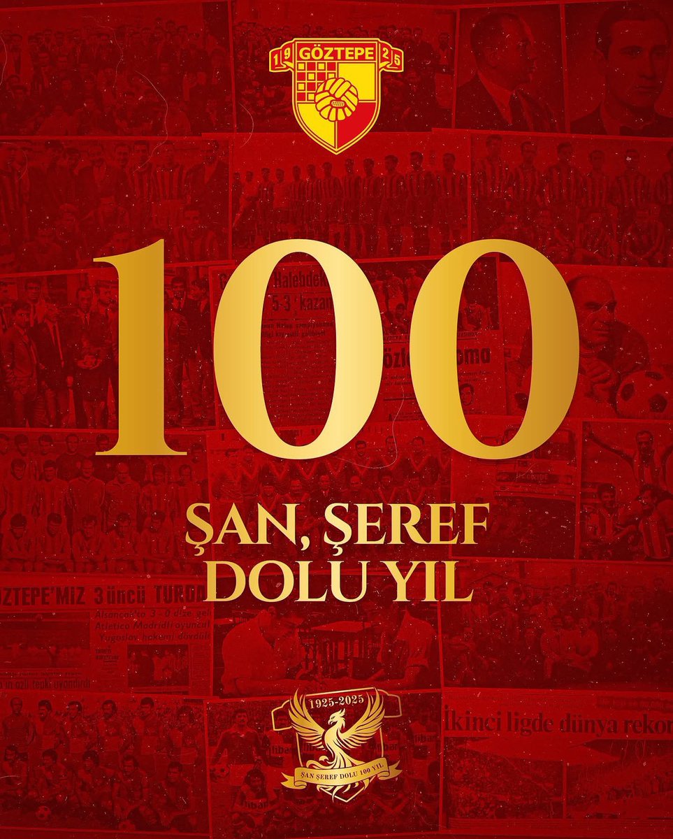 Şanlı, Şerefli Biricik Göztepem, 100.yılın kutlu olsun, şanınla şerefinle nice 100 yıllara, iyi ki varsın ❤️🧿🙏🏻✨
#göztepe #Göztepe100Yaşında