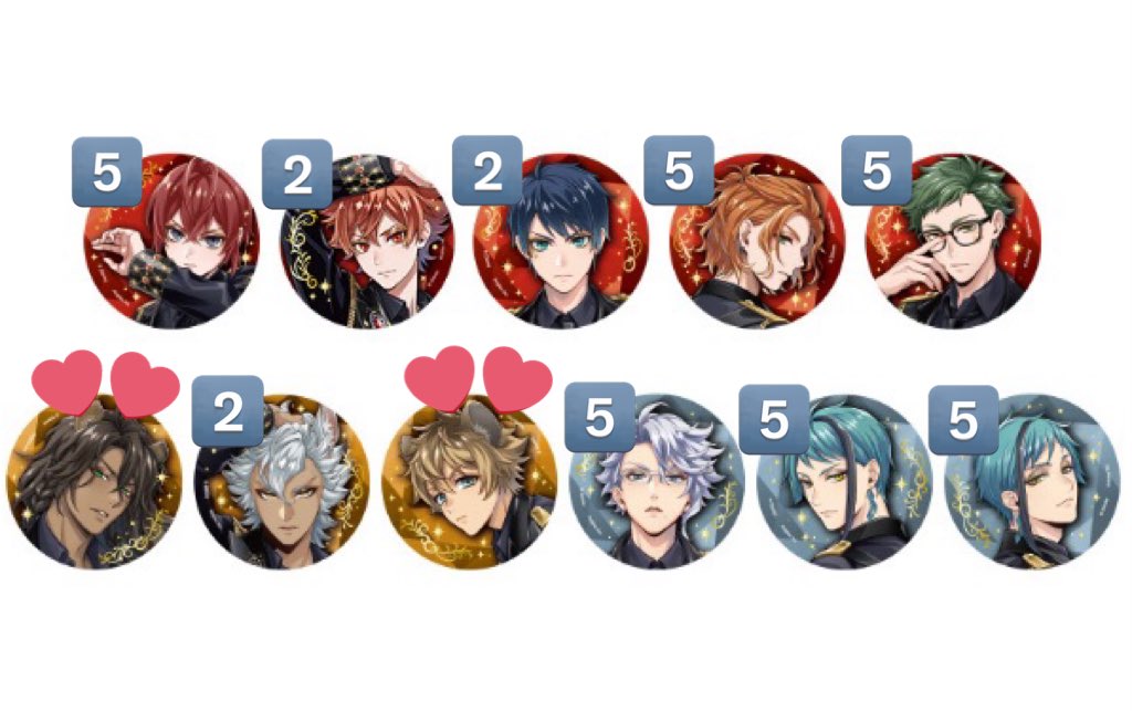 ツイステ ポップアップ 5周年 ブレイジングジュエル 缶バッジ vol.1 譲