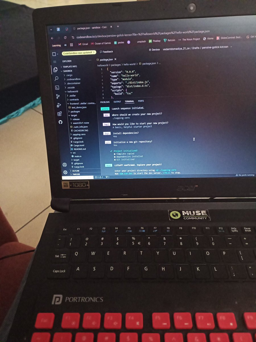 VedantDomadiya's tweet image. Building my first sorban/rust program using @stellar_ind at Ahmedabad
