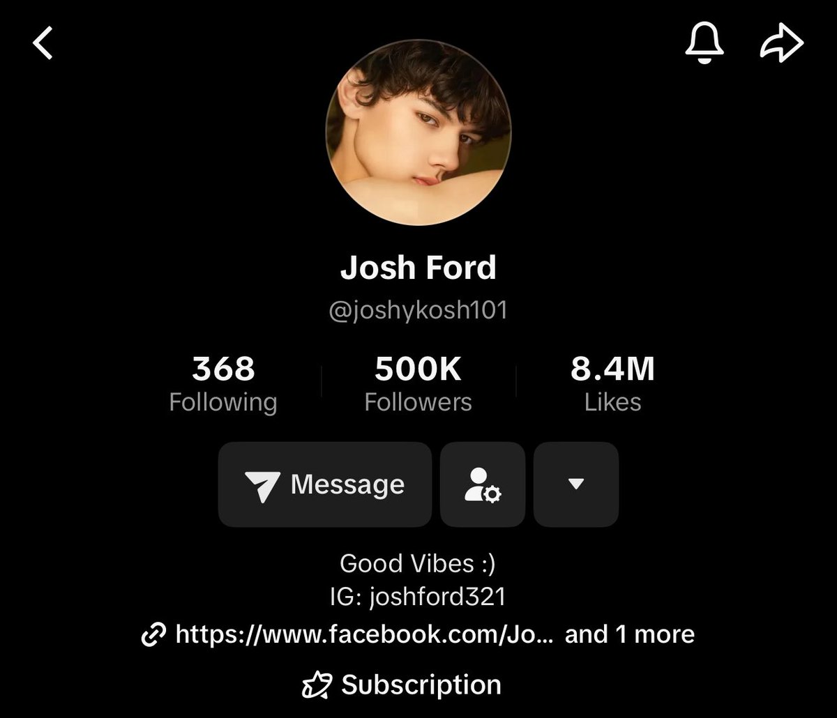 joshfordempire's tweet photo. Josh @joshford321 just hit 500K followers on TikTok! Congratulations Joshy! ๐๐พ
Now weโre halfway to 1M followers!
Josh Ford | #JoshFord | #Koshys https://t.co/QjTQJbLRSY