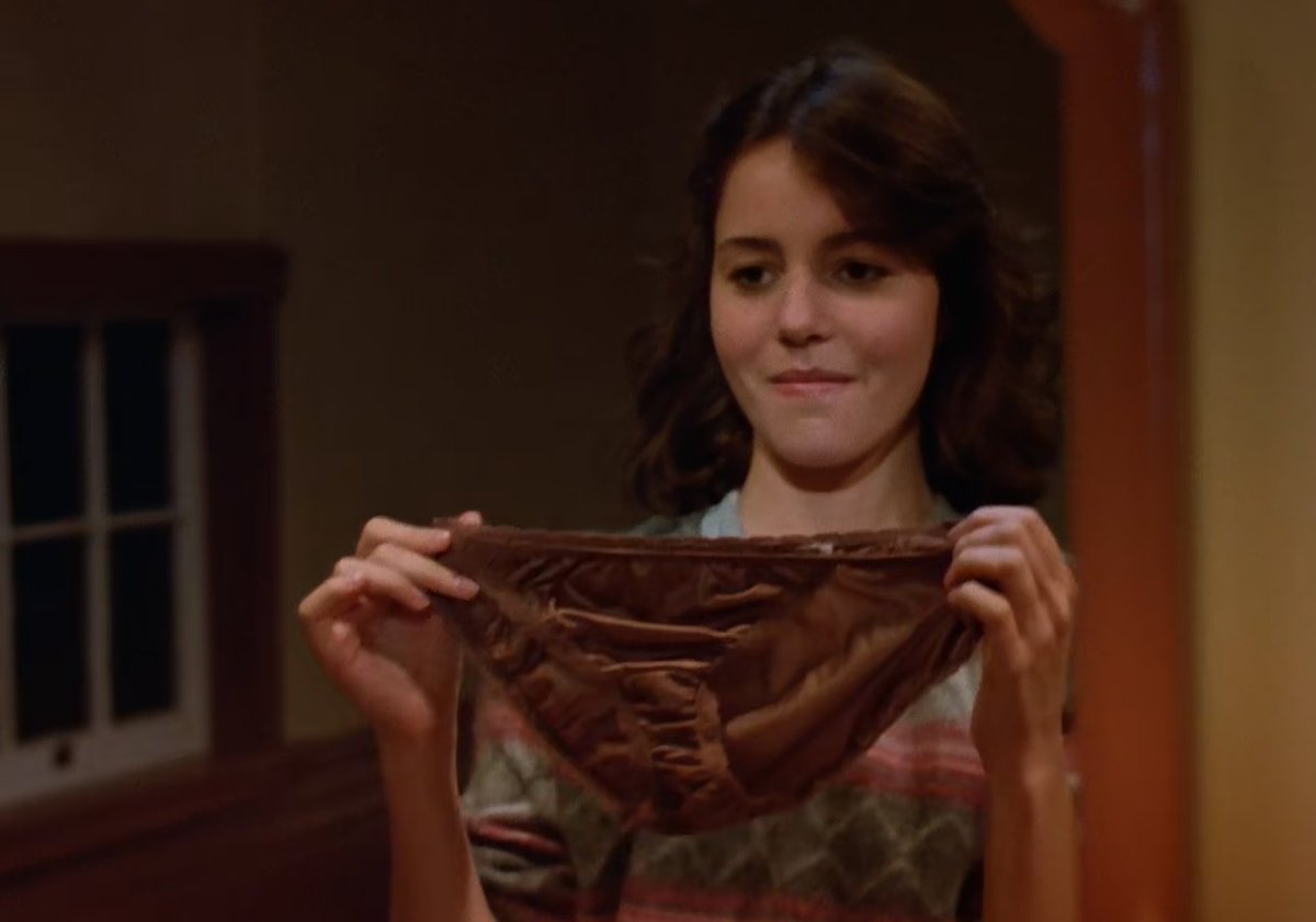 The famous brown panties that Joe Bob talked about.  Poop brown!
#MutantFam #FridayThe13th