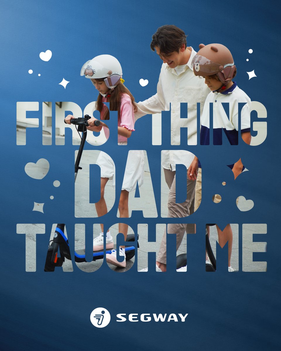 📸“First thing Dad taught me…” 

Was it how to ride, how to laugh, or how to keep going?

Share your story below and tag someone who needs to hear it.

Drop a comment and tell us: What’s the first thing your dad taught you? 👇

#Segway #FathersDay #SegwayWithDad #DadTaughtMe