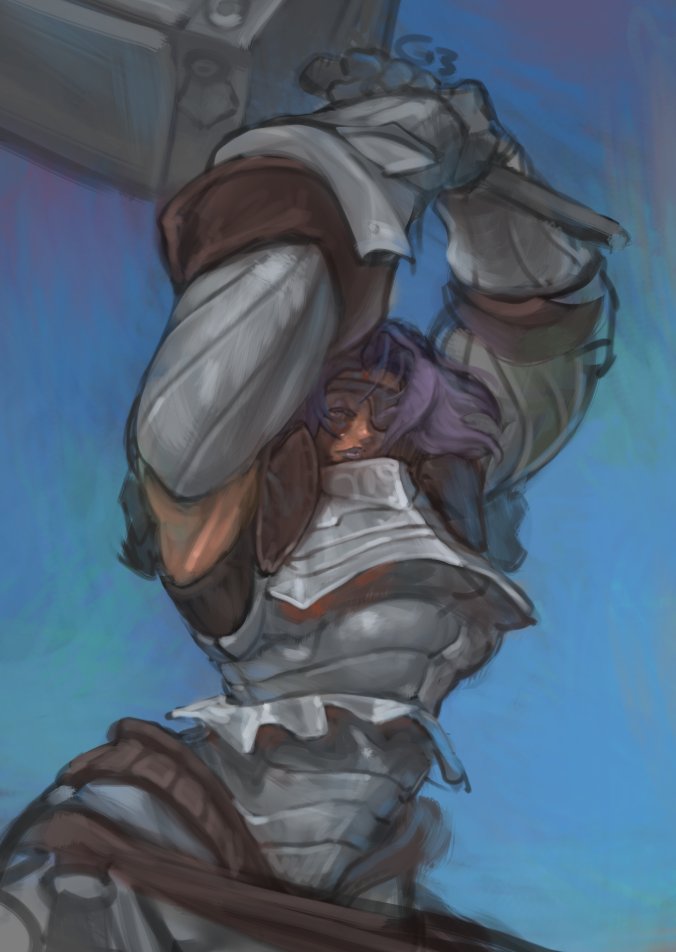 Gib_RutLedge's tweet image. colored sketch based of Amalia from Unicorn Overlord