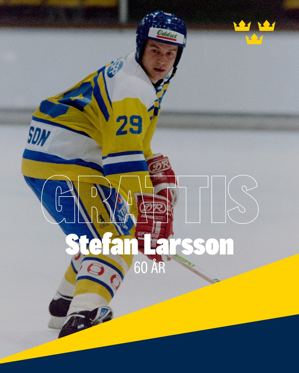 Grattis Stefan Larsson 60 år idag 🎉

På 37 landskamper med Tre Kronor blev det VM-spel 1985 🥈han spelade också U20 JVM. Stefan är starkt sammankopplad med Frölunda HC som han spelade för i 16 säsonger och jobbar för än idag. 

Ha en fin födelsedag, Stefan! 🙌