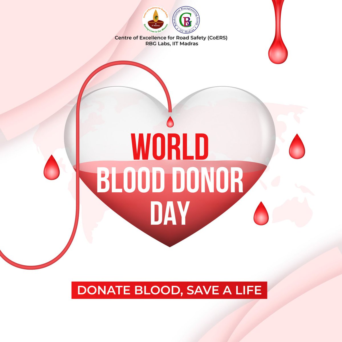 Centre of Excellence for Road Safety, IIT Madras (@coers_iitm) on Twitter photo One donation can save up to three lives. This World Blood Donation Day, be the reason someone sees tomorrow.
#CoERS #RoadSafety #blooddonationday
<a href="/VBChennai/">Venkatesh B</a> One donation can save up to three lives. This World Blood Donation Day, be the reason someone sees tomorrow.
#CoERS #RoadSafety #blooddonationday
<a href="/VBChennai/">Venkatesh B</a>