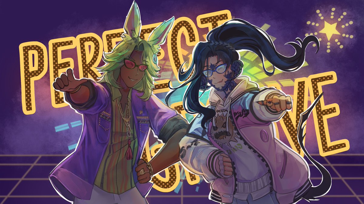 "Keep up with, we're just getting started baby!"

My WoL dancing with the great Dancing Green, in the flesh!

I commissioned the lovely czeilia again! I love her artstyle! 🥰❤️
🎨: <a href="/czeilia/">Czeii ♡ // vgen comms open!!</a>