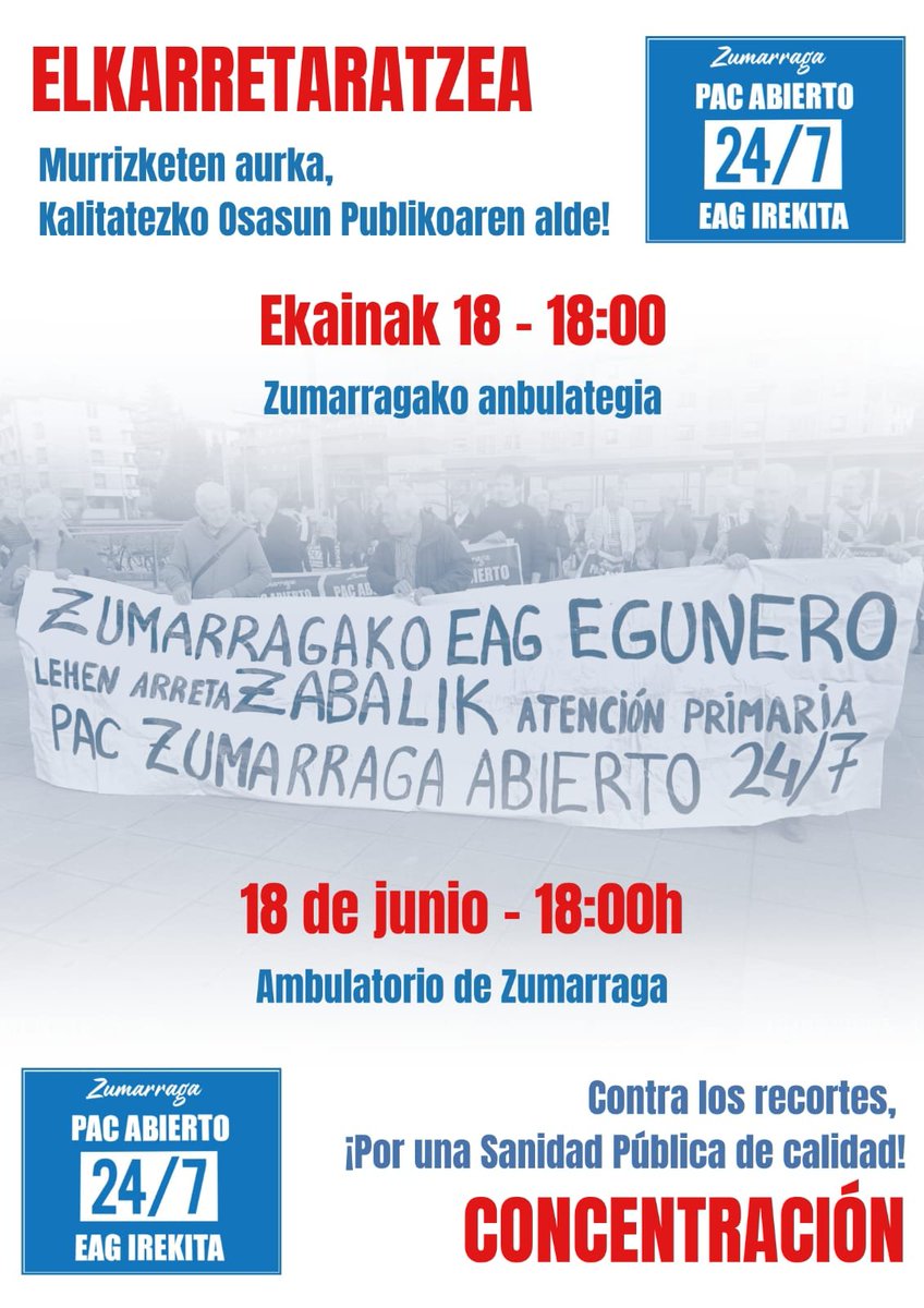 <a href="/opaherriplataf/">opaherriplataformak</a> <a href="/DOPA_Donostia/">D⭕️PA ◽️ Donostialdea Osasun Publikoaren Alde</a> <a href="/TOPATOLOSA/">TOLOSALDEA OSASUN PUBLIKOAREN ALDE</a> <a href="/OAurrera/">Osasun Publikoa Aurrera</a> <a href="/OlatuTxuria/">OLATU TXURIA</a> <a href="/ELASindikatua/">ELA Sindikatua</a> <a href="/LABsindikatua/">LAB SINDIKATUA</a> <a href="/CCOOeuskadi/">CCOO de Euskadi</a> <a href="/UGT_Euskadi/">UGT Euskadi</a> <a href="/ESKsindikatua/">ESK Sindikatua</a>