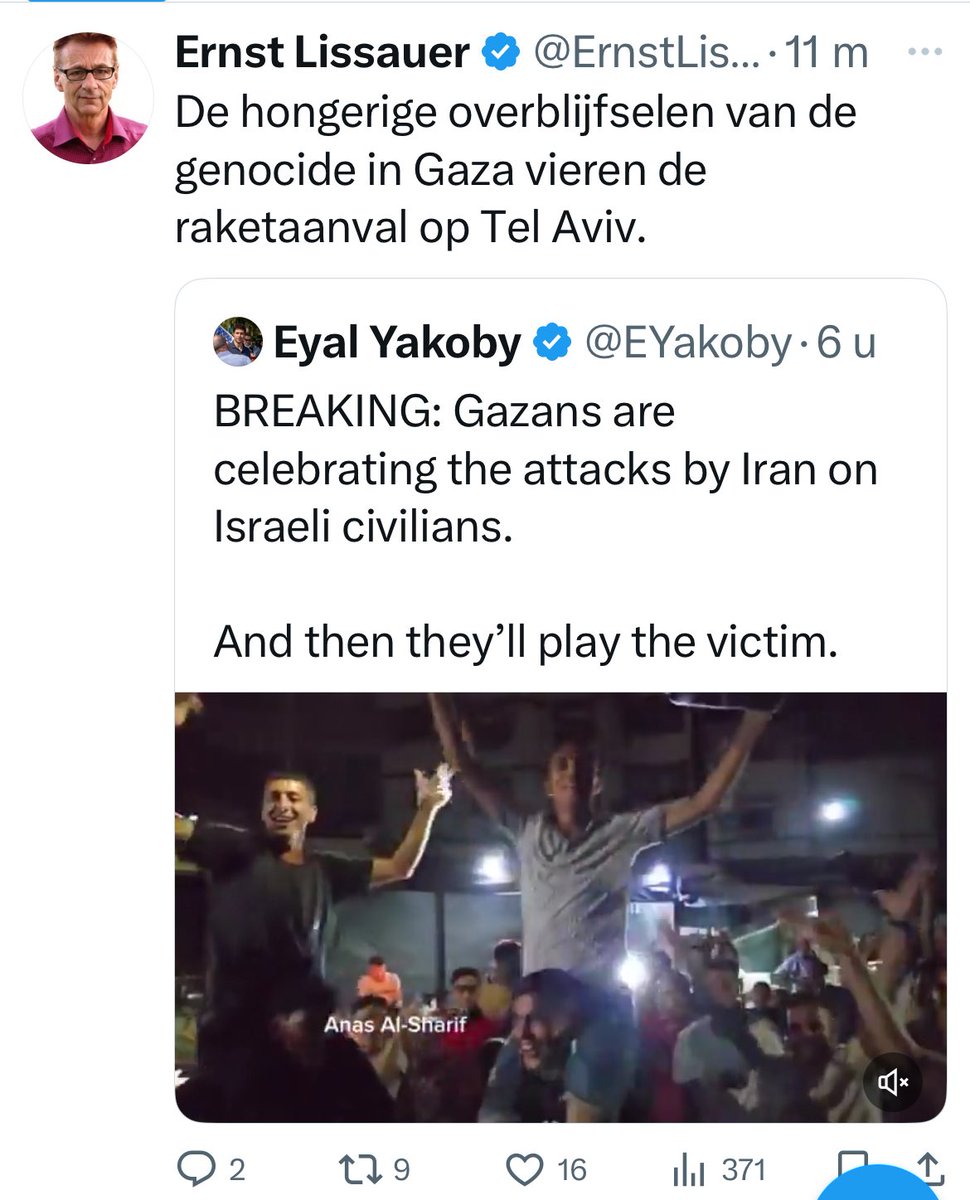 De hongerige ‘overblijfselen’. De ontmenselijking van Palestijnen in #Gaza is echt hallucinant. Dit is nazi-achtige haat. Zo keken de ergste nazi’s ook naar Joden in het getto van Warschau.