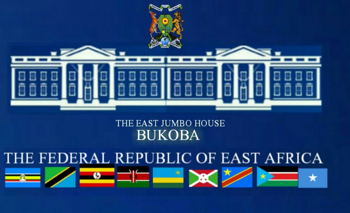4/4
The <a href="/StateHouseEAgov/">State House East Africa.</a> (East Jumbo House) will be officiated in Tanzania while the <a href="/EAC_IPU/">EAC-IPU 🇹🇿</a> Convention will be in South Sudan. Somalia and DRC are not yet in Green, due to insecurity, however many functions will be taken their.