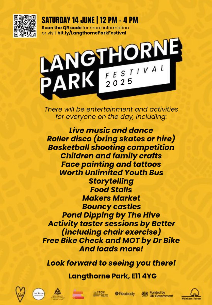 Do you know Langthorne Park? Discover a hidden gem in Waltham Forest and experience a festival of entertainment today from 12pm-4pm. Kicks off at 12pm in the amphitheater with Leytonstone Leisure Centre providing a free Zumba class. #leytonstone #langthorne #familydayout