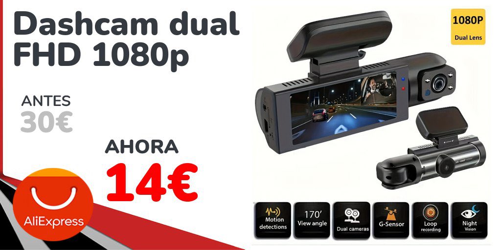 Para grabarlo de todo menos dramas.
Coches, rotondas, sustos y maniobras de aparcamiento legendarias. Dual, FHD y con visión nocturna 🚗
➡️ michollo.to/tNM2L