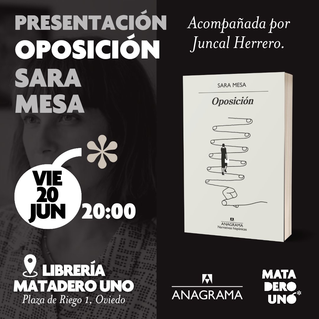 ¡Sara Mesa en Matadero! 💘 'Oposición' aborda el relato de la burocracia contemporánea desde la perspectiva de quien se ve atrapado en el tiempo muerto de las tareas inútiles, tratando el problema del tedio y la apatía en una narración brillante, mordaz y de ritmo implacable.