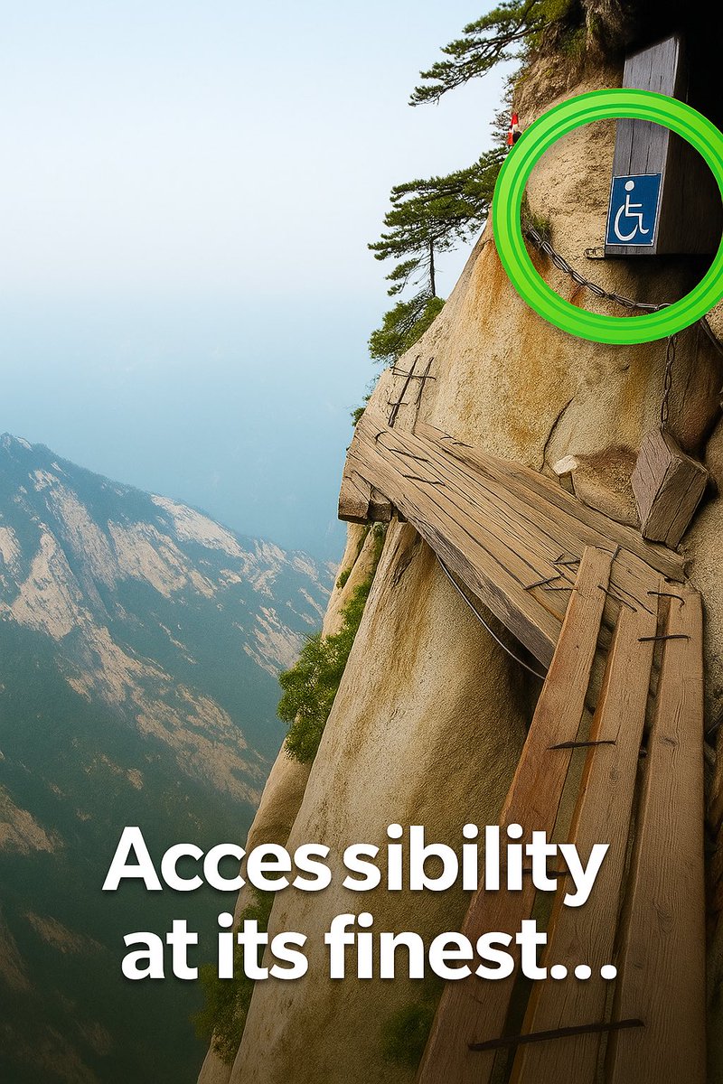 According to the travel information, the route to the viewpoint was #wheelchair accessible 😳 We only wonder who tested this route?🤔😅

Have you ever encountered an inaccessible location during your vacation?🤔

#accessibility #AccessibilityMatters #wheelchair #WheelchairLife