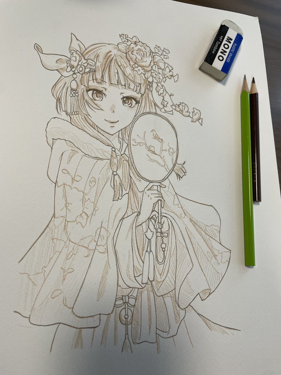 metal1908's tweet photo. めっちゃ久しぶりにイラスト描いた✨
今回は薬屋のひとりごと
 #薬屋のひとりごと https://t.co/2rCnsPyNQI