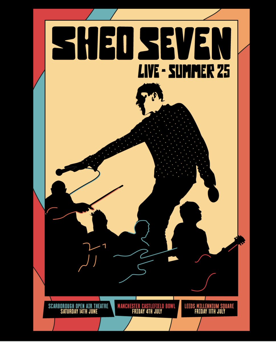 Tonight we play our biggest ever outdoor show in Yorkshire at Scarborough Open Air Theatre. 8,000 people.
We have a mammoth set in store, and rehearsals have been sounding immense. Everyone’s fired up and ready …. 
See you down the front 🕺 🌈 🐬