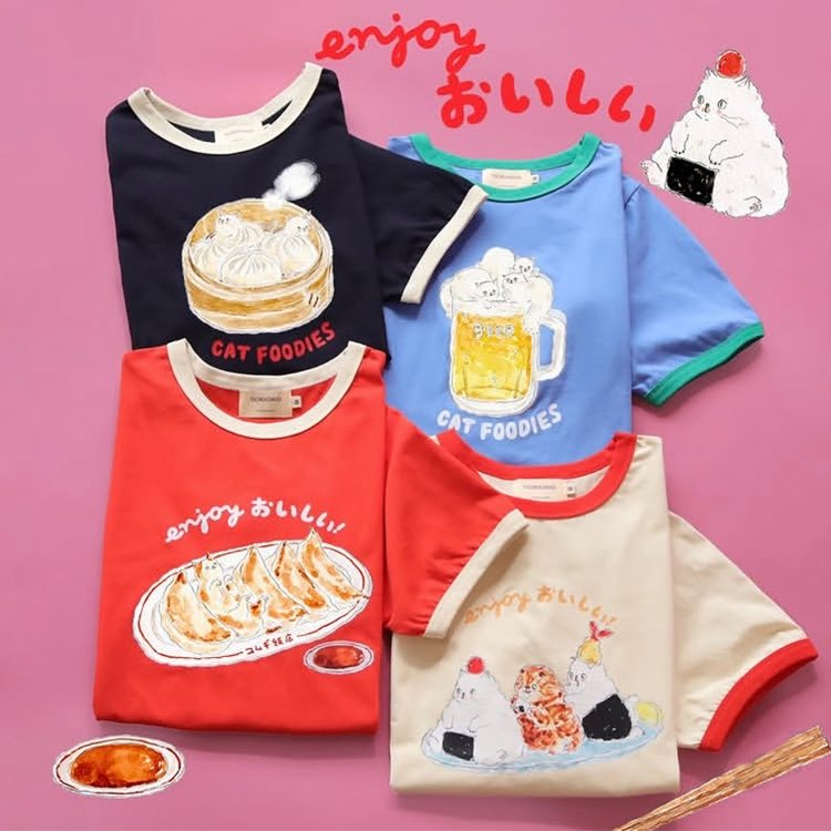香港のアパレルブランドMushroomHKさんよりおいしくてにゃんだかかわいいTシャツの登場です🥟日本からも購入出来ます✈️よろしくお願いします🍙

online.mushroom.hk/TOCOROCOMUGI/?…