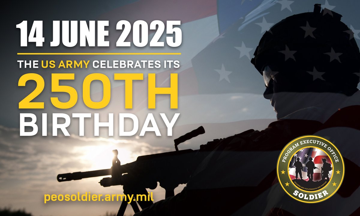 🎉🎂 Happy 250th Birthday, U.S. Army! 🎂🎉
Celebrating 250 years of courage, sacrifice, and service. As PEO Soldier, we're proud to support the Army with cutting-edge capabilities to enhance readiness. Here’s to 250 years of excellence! 🇺🇸💪🎖️ #Army250 #PEOSoldier #ArmyStrong