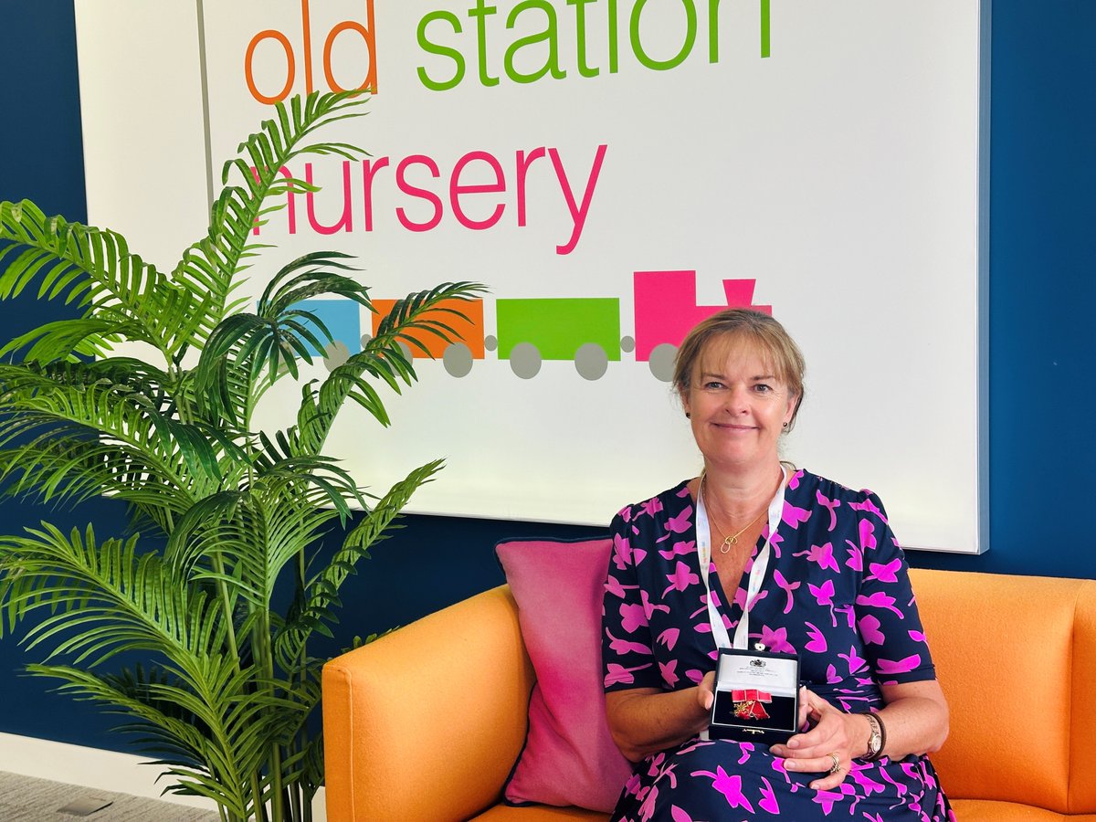 🎉 Huge congratulations to our Founder, <a href="/nurserysarah/">Sarah Steel</a>, on being awarded an OBE in the King’s Birthday Honours 2025! A proud moment recognising her incredible impact on early years education and the lives of so many children and families. 👏 #OBE #TheOldStationNursery