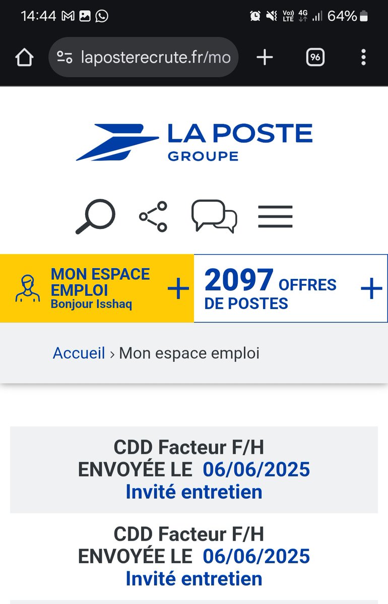 itssou_'s tweet photo. Les freres quelqu'un sait comment ça se passe le recrutement chez la post svp, je suis "invité entretient" mais j'ai rien reçu, ni mail ni appel ni rien https://t.co/T1HYNeBHy8