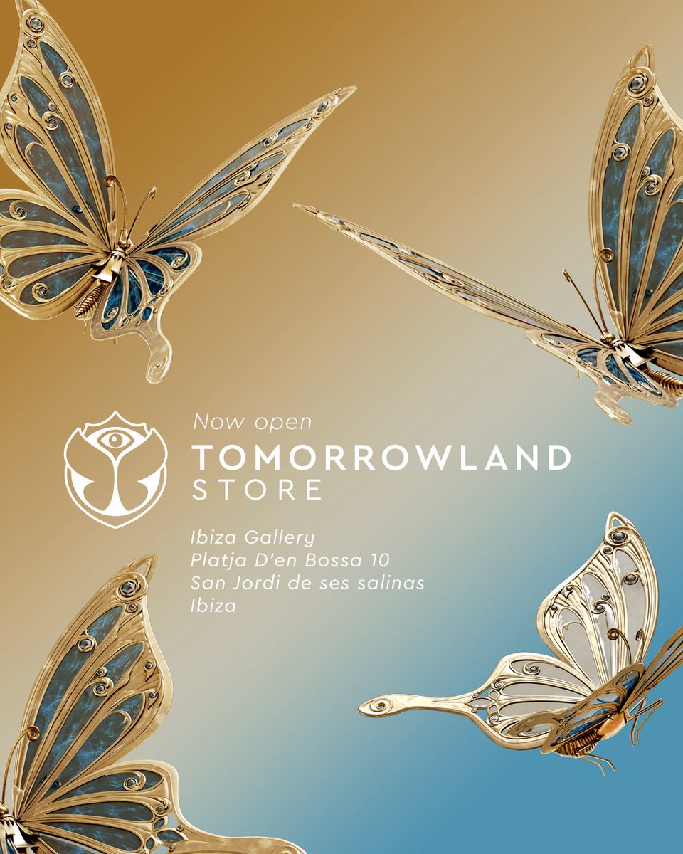Tomorrowland (@tomorrowland) on Twitter photo NOW OPEN: The Official Tomorrowland Flagship Store in Ibiza. With unique fashion & accessories, a Tomorrowland Expo, exclusive collections, a rooftop terrace and an official Tattoo Studio. Discover more on Ibizastore.tomorrowland.com. NOW OPEN: The Official Tomorrowland Flagship Store in Ibiza. With unique fashion & accessories, a Tomorrowland Expo, exclusive collections, a rooftop terrace and an official Tattoo Studio. Discover more on Ibizastore.tomorrowland.com.