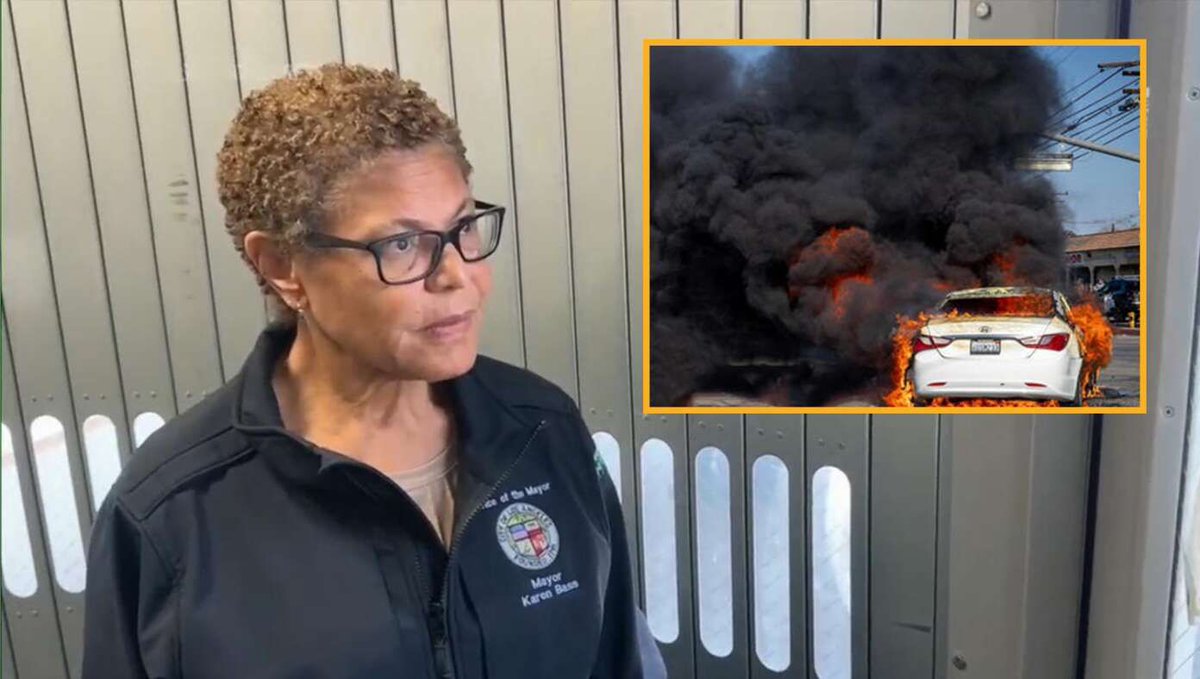 TheBabylonBee's tweet photo. Mayor Bass Reflexively Skips Town After Seeing L.A. Burning Again https://t.co/RStmWPSpVK https://t.co/9xg0d12pXx