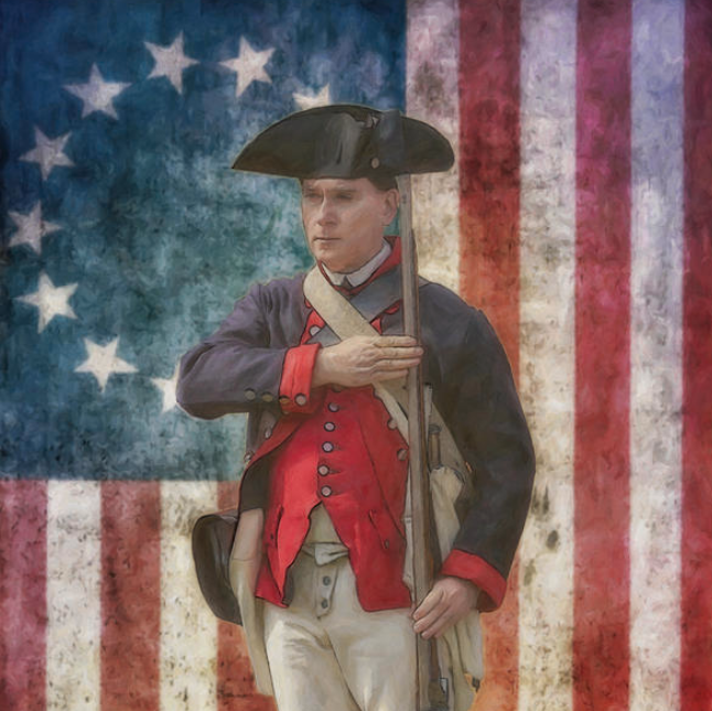 "American Revolution Spirit of 76," digital artwork by Randy Steele