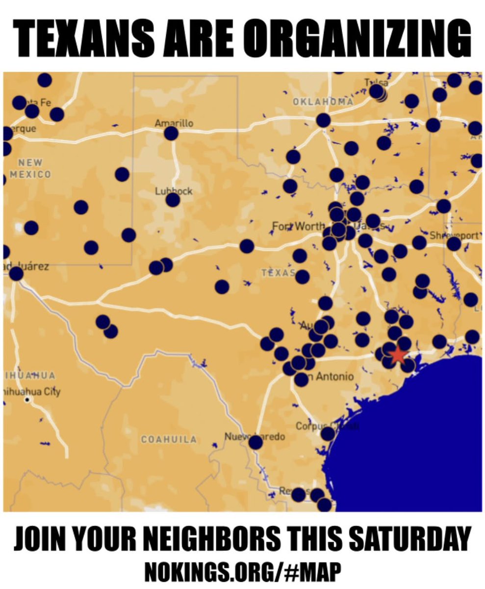 No Kings Protest today. Show up. Show OUT. Lets make it the biggest one yet. ow.ly/kI8q50W9mKM

City Hall | 10AM-12PM