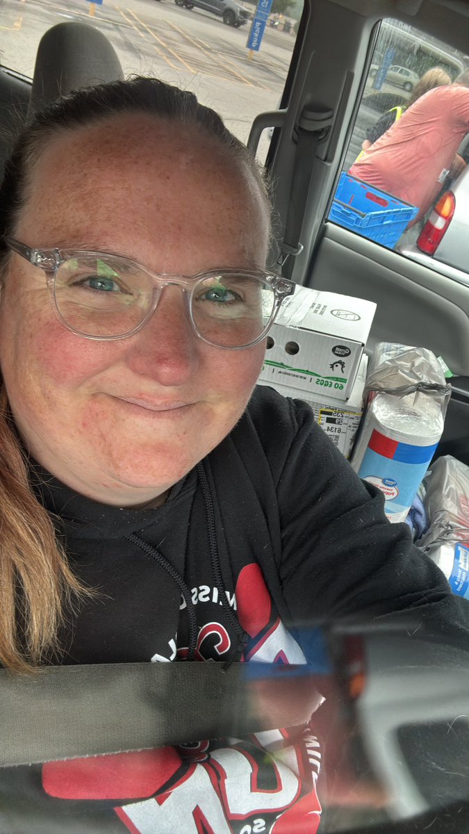 Out and about early to help supplement my teacher income. Just another reason why we appreciate #clearthelist so much!