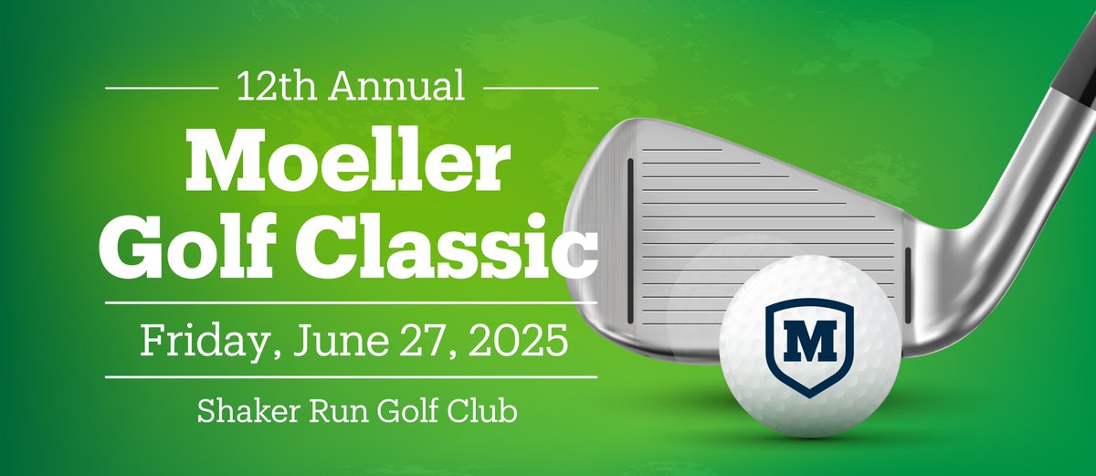 Moeller Crusader Classic Golf Outing is filling up fast. 
*Friday, June 27
*@ShakerRunGolf  
*11A: Lunch, Check-in &amp; Range opens
*1P Shotgun Start/Scramble Format
*Dinner immediately following golf

Purchase your spot today, clicking on the following link: moeller.org/2025-moeller-g…
