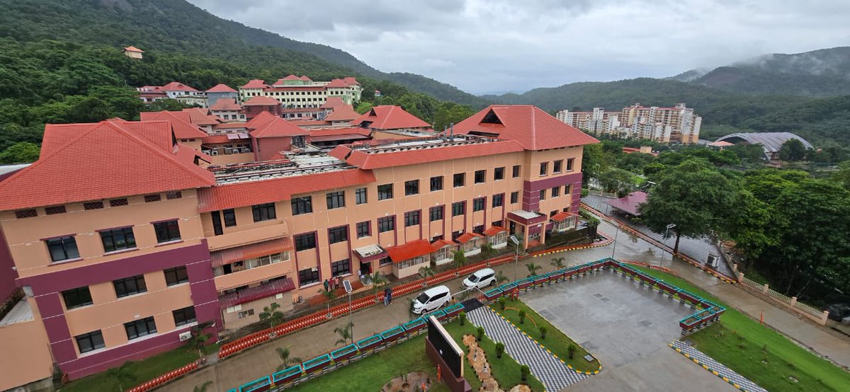 Some view of nature around IISER TVM from the terrace of newly inaugurated Math's building