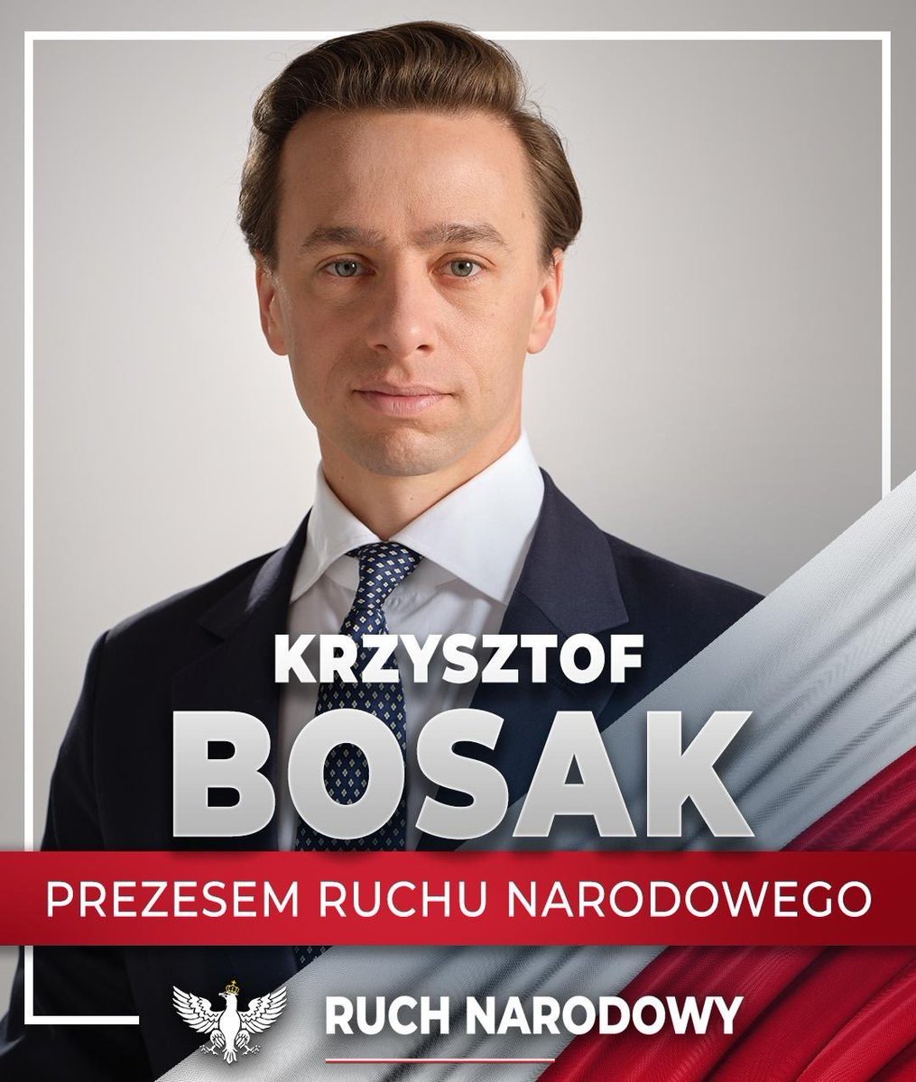 Bartosz Florek (@bartoszflorek_) on Twitter photo Kongres Ruchu Narodowego jednomyślnie wybrał <a href="/krzysztofbosak/">Krzysztof Bosak 🇵🇱</a> na prezesa <a href="/RuchNarodowy/">Ruch Narodowy</a>! 🇵🇱
#Konfederacja #KongresRuchuNarodowego
#KrzysztofBosak #CzasPatriotów Kongres Ruchu Narodowego jednomyślnie wybrał <a href="/krzysztofbosak/">Krzysztof Bosak 🇵🇱</a> na prezesa <a href="/RuchNarodowy/">Ruch Narodowy</a>! 🇵🇱
#Konfederacja #KongresRuchuNarodowego
#KrzysztofBosak #CzasPatriotów