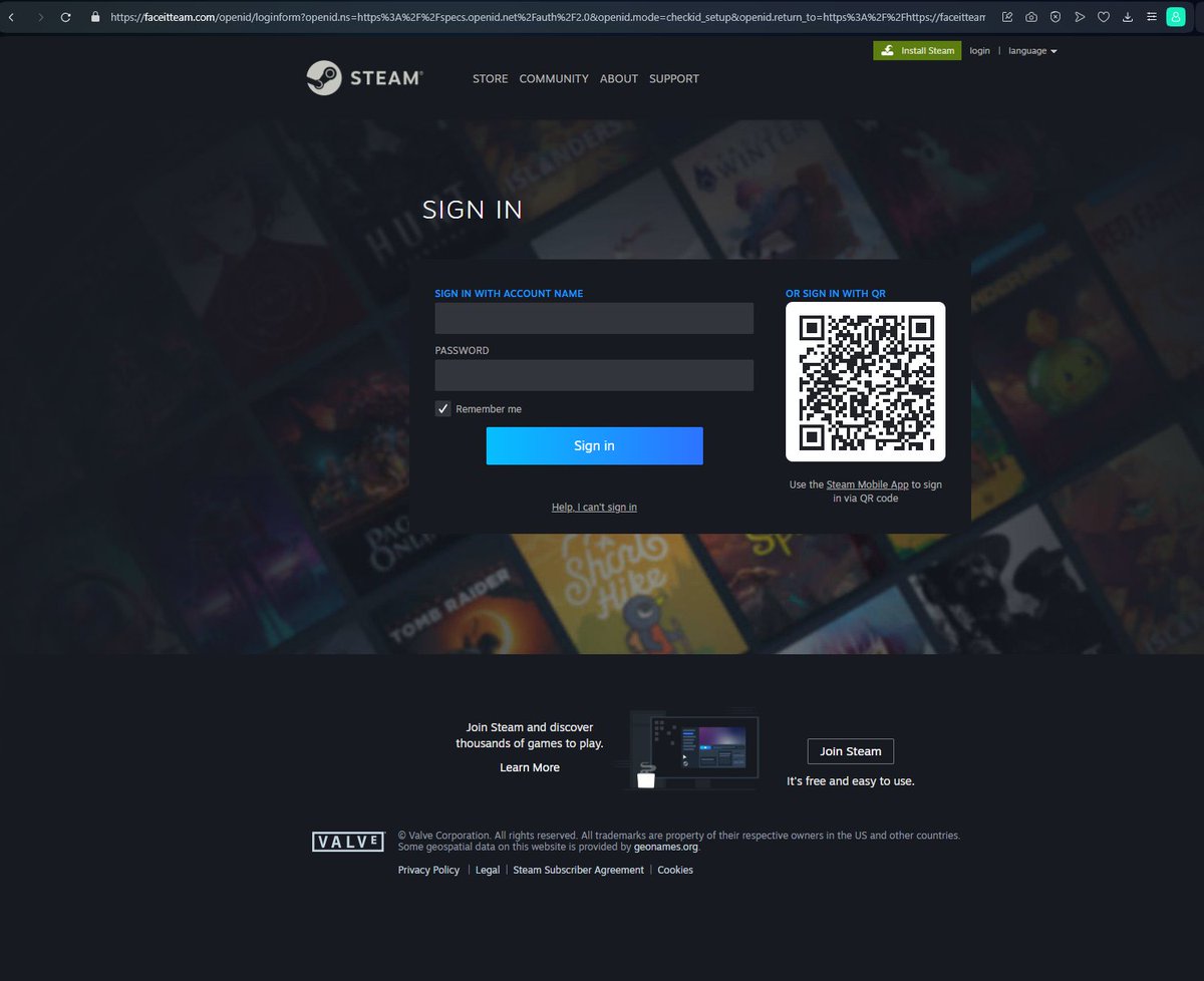 CYBERdotGS's tweet photo. Steam phishing registered via
@Namecheap 

hxxps://faceitteam[.]com https://t.co/zIUf0oNnUt
