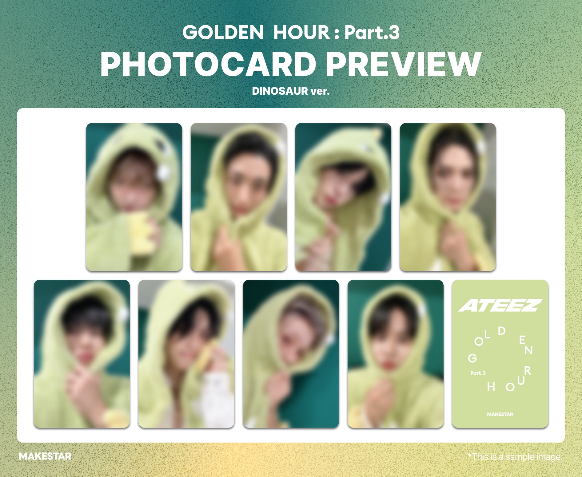 ATEEZ HONGJOONG GOLDEN HOUR: Part.1 Makestar Butterfly