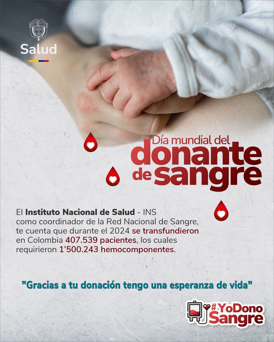 #DíaMundialdelDonantedeSangre🌍❤️

#YoDonoSangre porque #DonarEsVivir