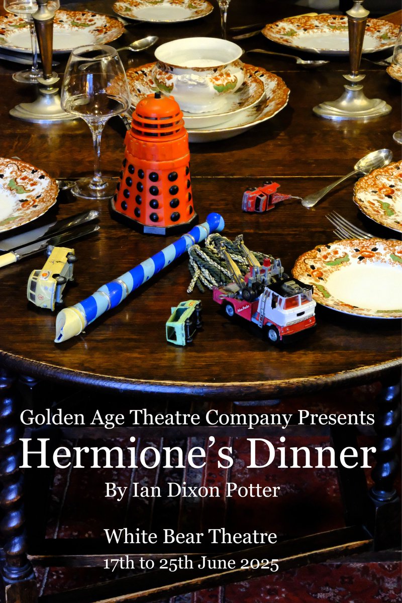 "You once told me you despaired of meeting a woman who was interested in you for yourself, rather than your potential to procreate.  Well isn't that Sue in a nutshell?" #HermionesDinner from <a href="/GoldenAgeTC/">Golden Age Theatre Company</a> <a href="/WhiteBearTheatr/">White Bear Theatre</a> June 17th - 28th June ★★★★ <a href="/Theatremonkey1/">Theatremonkey</a>