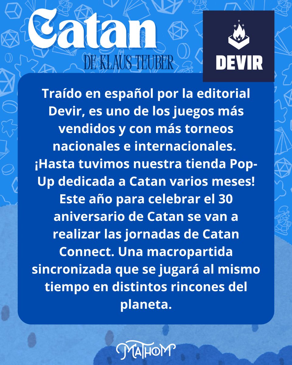 Mathom (@mathomstore) on Twitter photo ¿Ya te has apuntado al CATAN connect de <a href="/DevirIberia/">Devir Iberia</a>? ¿Ya te has apuntado al CATAN connect de <a href="/DevirIberia/">Devir Iberia</a>?