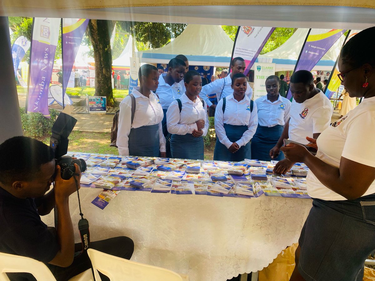 NdejjeUnive's tweet image. Well represented at 2nd Inter-University Exhibition &amp;amp; Symposium at St. Joseph SSS Naggalama!
Theme: “Lighting the Chance for Your Career Path”
showcasing our very best  innovation, creativity, that shape the future. 
#CareerPath #Innovation #StudentShowcase
#NdejjeLawFaculty