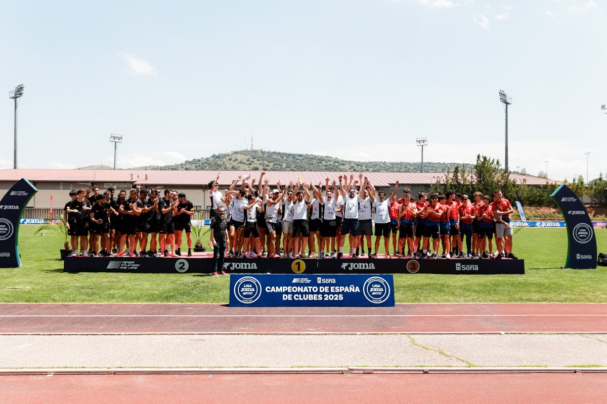 atletismoRFEA's tweet photo. Ya son nuevos equipos de División de Honor

1º @atlet_salamanca ⬆️ DH
2º AA Catalunya ⬆️ DH
3º @ADM1959

ENHORABUENA 👏👏👏

#CEclubes #LigaJOMA

📊 https://t.co/282sPX7NZw
📺 @LaLigaPlus https://t.co/if0tdXNfjk