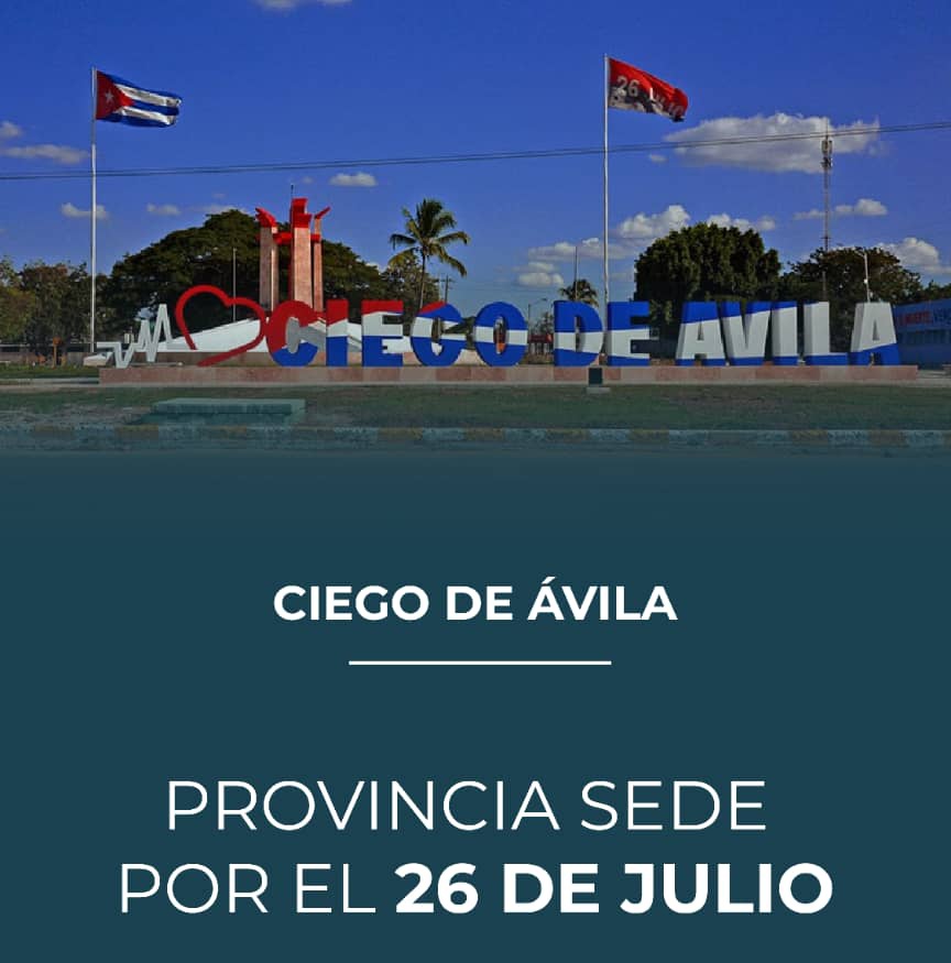 #CiegodeÁvila escenario del Acto Nacional por el 26 de Julio, homenaje que nos motiva a seguir trazando con dedicación cada paso en nuestro día a día #CiegoEn26 #LatirAvileño #SinPerderUnDía #Cuba
<a href="/fernandezarcia/">Alfredo Fernández Arcia</a> 
<a href="/asihablaradio/">Programa Así se Habla</a>