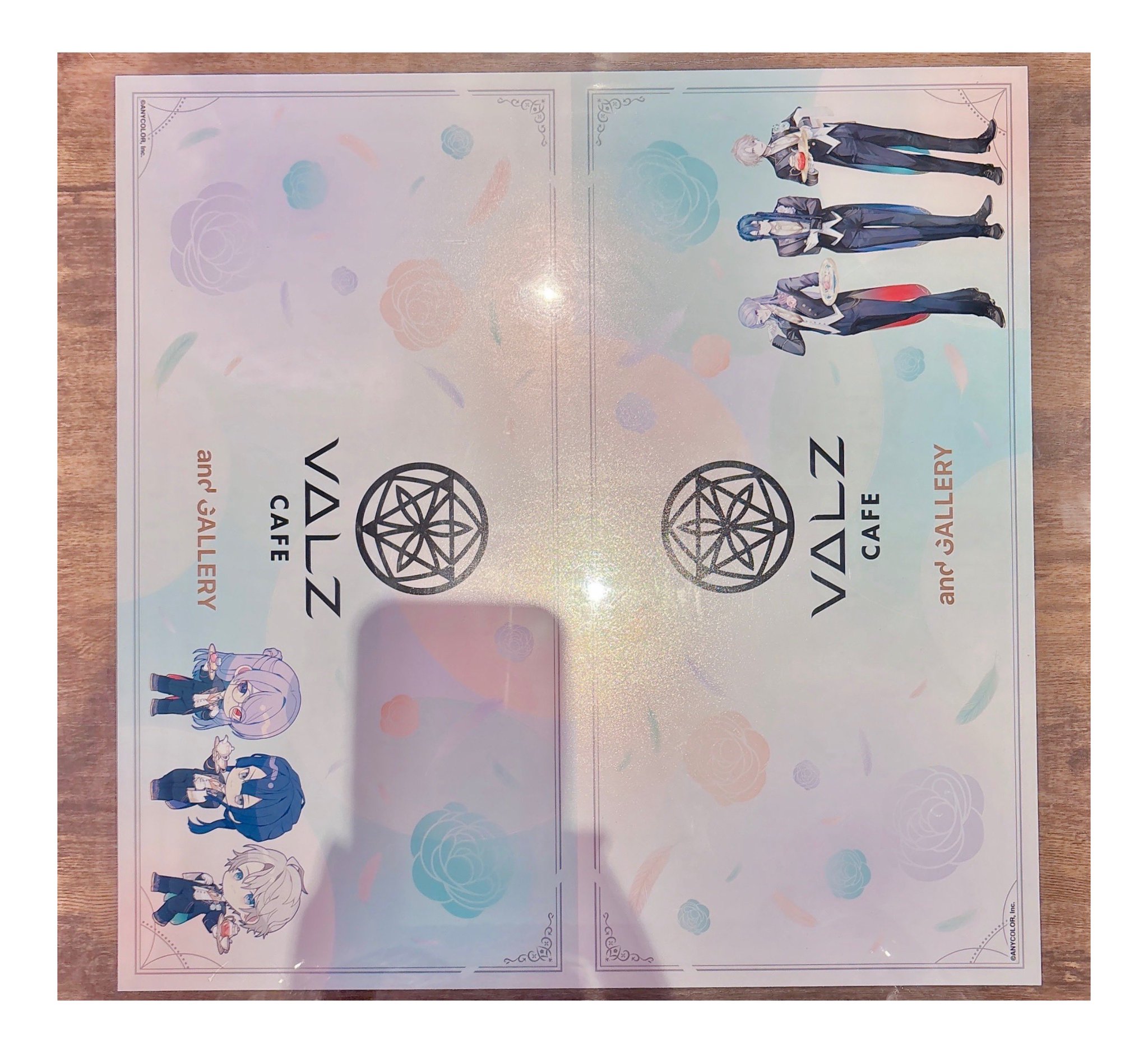 VΔLZ and GALLERY カフェ　ステッカー　チャーム　甲斐田晴 VΔLZ and GALLERY コラボカフェ ドリンクチャーム ステッカー