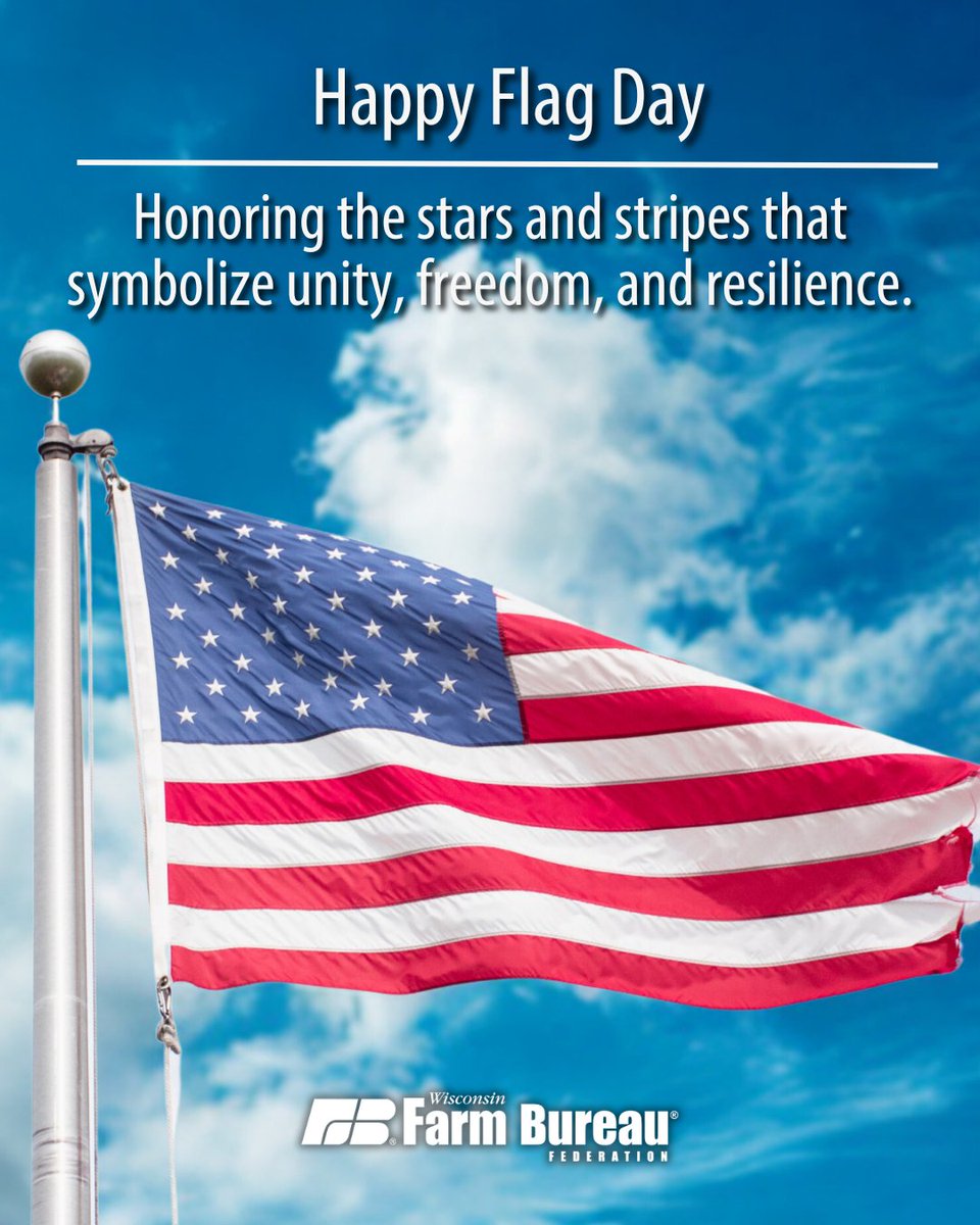 From fields to front porches, the flag flies high and honors the values we grow and live by. Happy Flag Day!