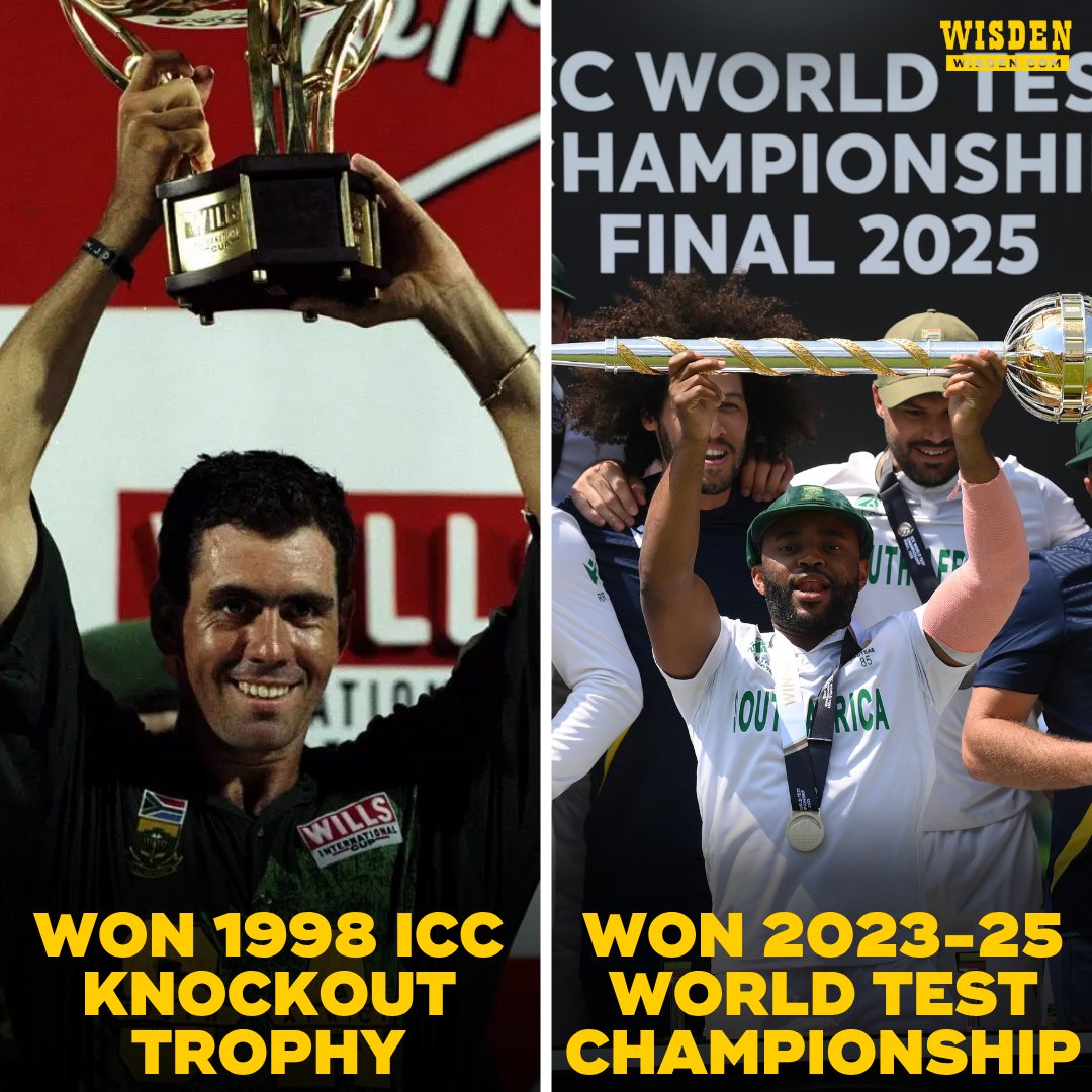 South Africa have won their first senior ICC trophy in 27 years 🏆

The jinx is finally broken 💪