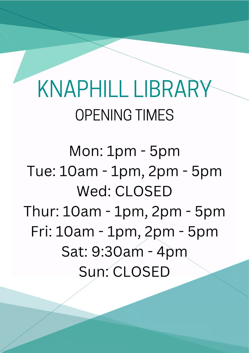 Knaphill Library tweet media
