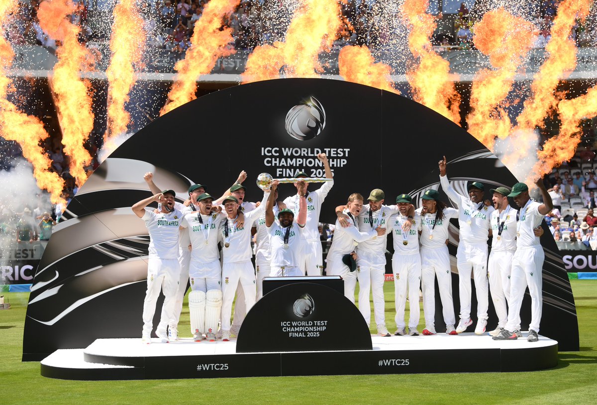 An iconic moment for South African cricket. 🇿🇦 🔥 #WTC25