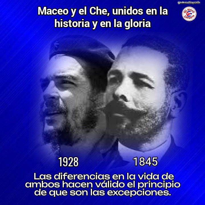 ¡14! Qué coincidencia
para un junio q celebra,
sendos ejemplos, sin quiebra
nutritivos d conciencia.
Gestores d independencia,
rivales d imperialismos,
enemigos d egoísmos
q al mundo entero dividen...
Desde sus corceles, piden:
¡Nadita d anexionismos!

#MaceoYCheViven #Cuba