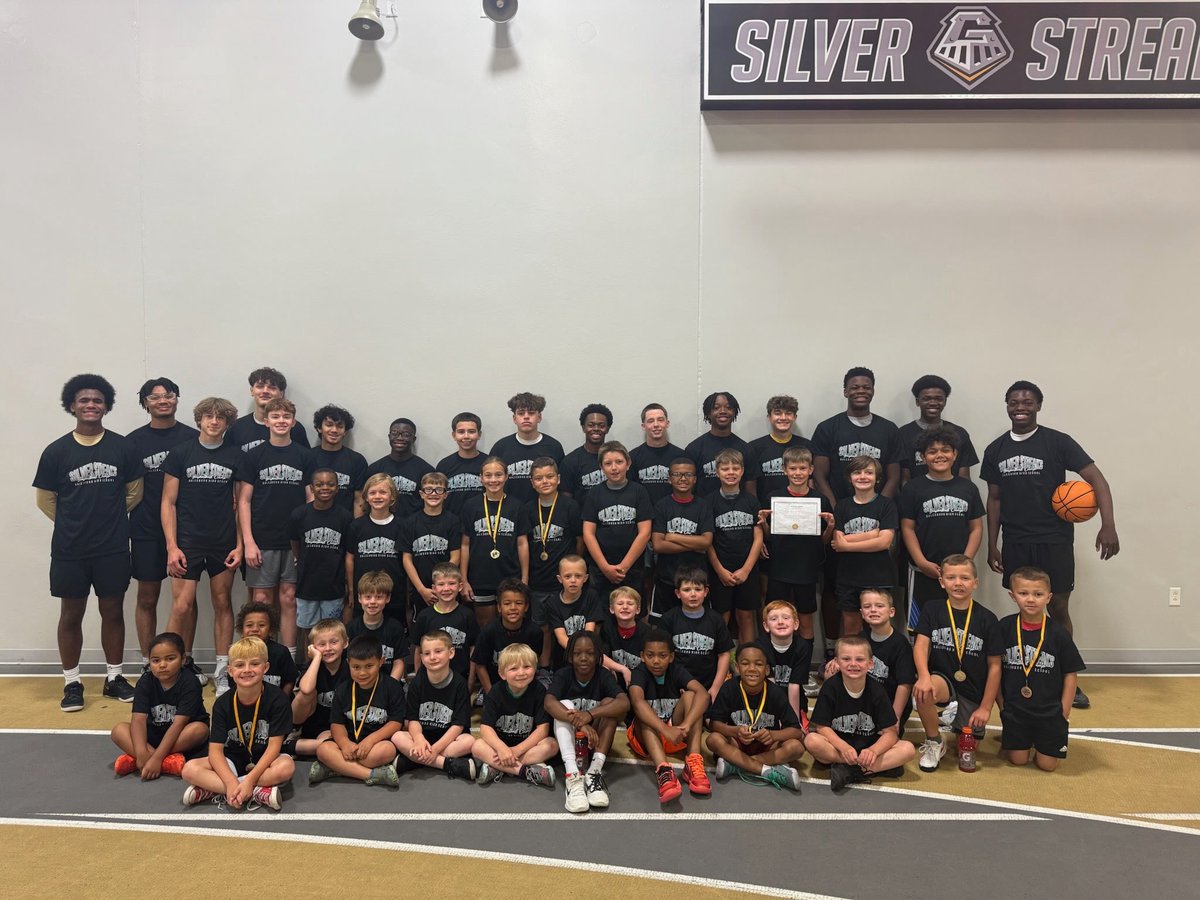 Future Silver Streaks in action! Our 1st-4th and 5th-8th graders had a great camp this week where they were able to have fun and learn the fundamentals. Campers were led by our High School athletes through various station drills and competitive games. Go Streaks!