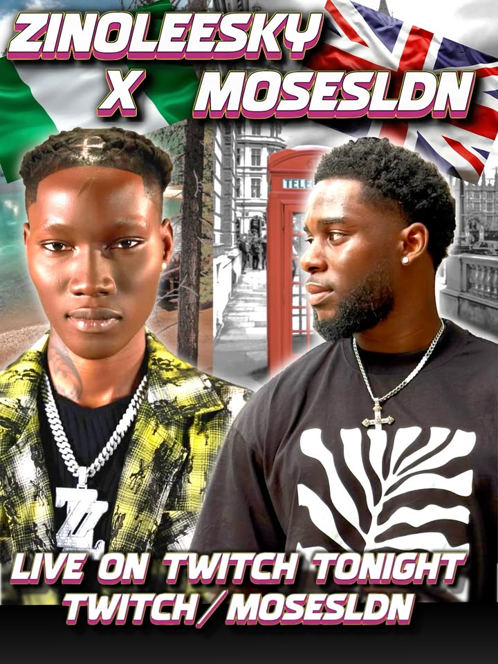 Catch <a href="/zinoleesky01/">zinoleesky</a> live on twitch live stream tonight with Moses Ldn 🇬🇧⚡. Twitch username: (MosesLdn)

If you no get Twitch , go download am o 😂😂❤️